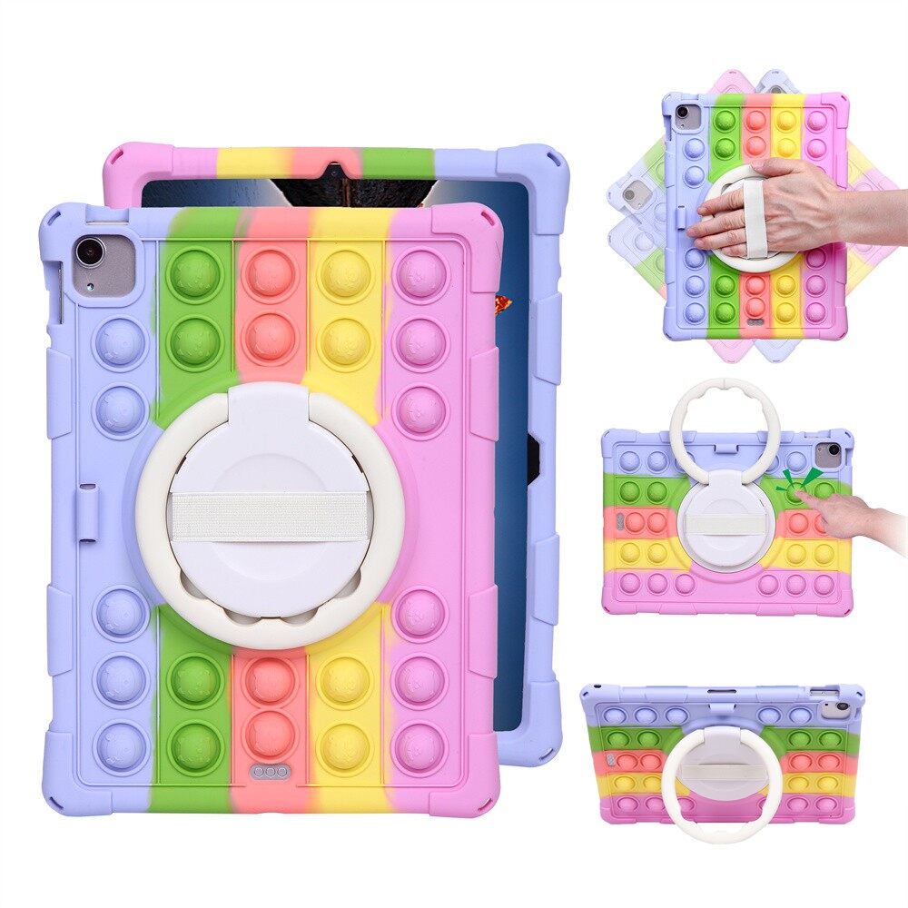 Ốp Lưng Silicone ChốNg SốC Có Dây Đeo Cổ Tay Cho iPad Mini 1 Air 2 3 4 5 6 2021 12.9