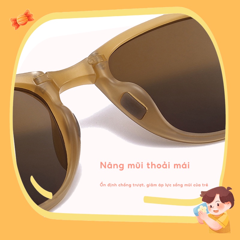 Charmray Kính Mát Phân Cực Chống Tia Uv400 Thời Trang Cho Bé TR90