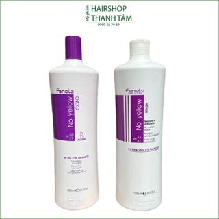 Dầu gội xả tím khử sắc tố vàng Fanola No Yellow 1000mlx2 - chính hãng