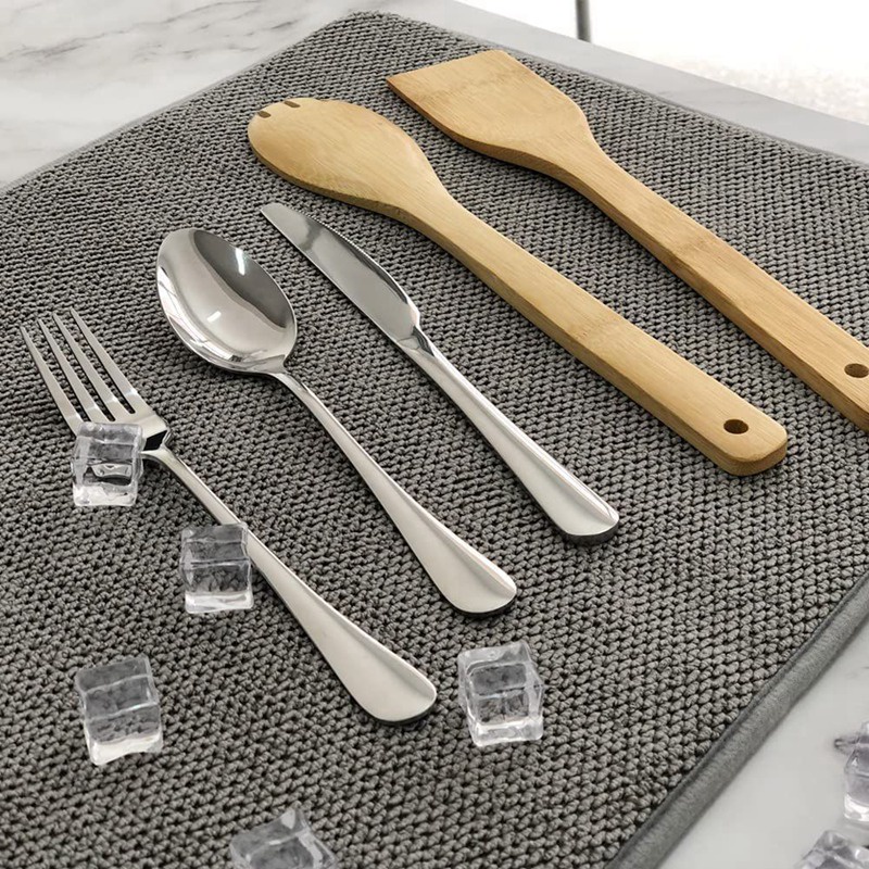 Set 3 Tấm Thảm Sợi Nhỏ Thấm Hút Nước 20x15 Inch Đa Ứng Dụng Cho Nhà Bếp