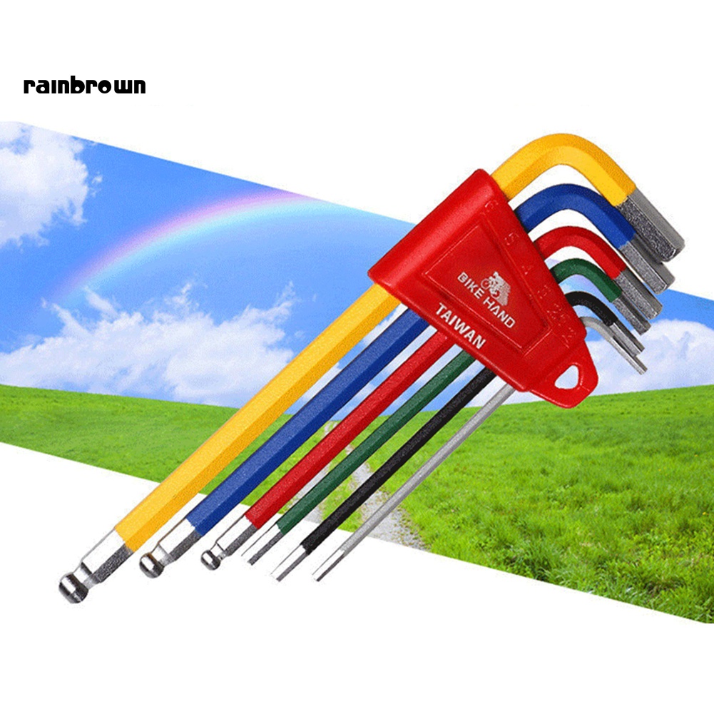 Bộ 6 Cờ Lê Lục Giác Nhiều Màu Sắc Sửa Chữa Xe Đạp