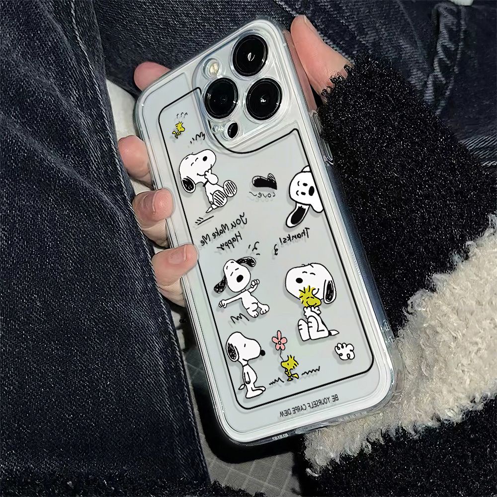 ✅Ốp Điện Thoại Mềm Chống Sốc In Hình Snoopy Cho Iphone 13iphone12 6In14Pro 11plus 78max