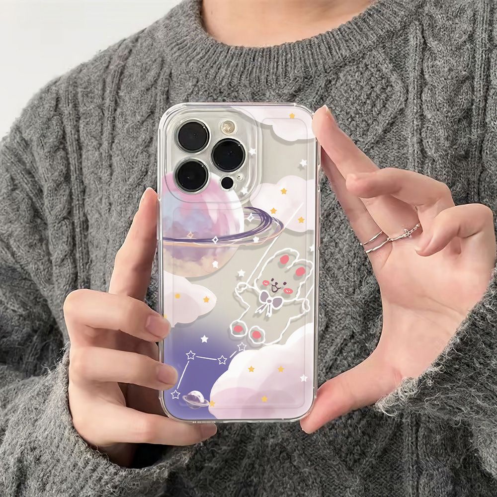 ✅Ốp Điện Thoại Mềm Chống Sốc In Hình Thỏ Cho Iphone 78max 14pro 1113 6Iniphone12 78max