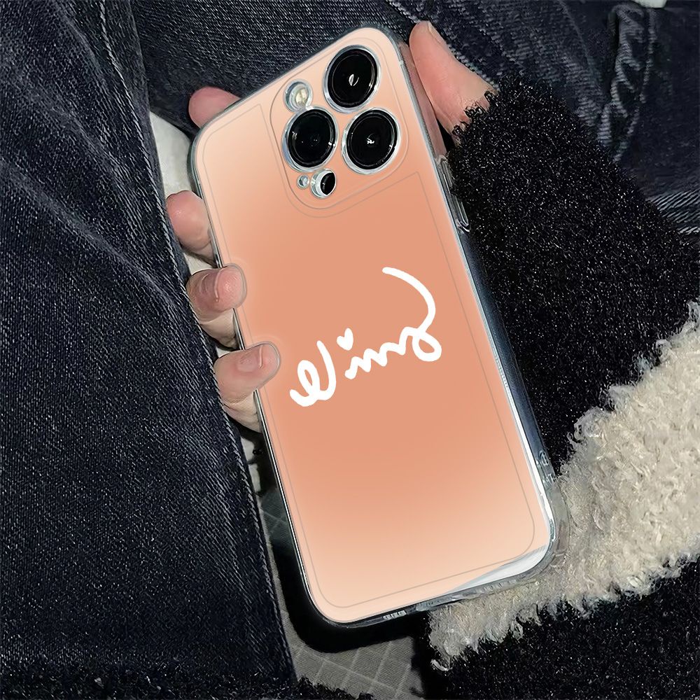 ✅Ốp Điện Thoại Mềm Chống Sốc Màu Hồng Cho Iphone 126In 14Pro max 13 11 78 E1V9