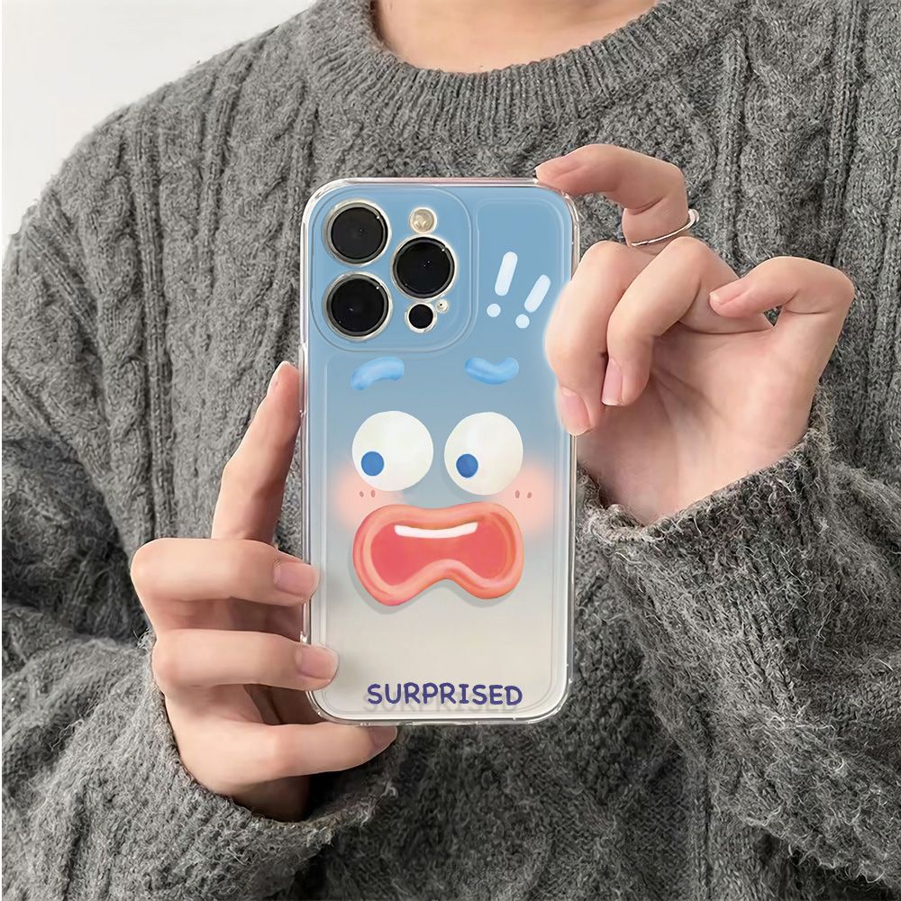 ✅Ốp Điện Thoại Mềm Chống Sốc Họa Tiết Ngộ Nghĩnh Cho Iphone 14Pro 12 max 11 78Plus 13 6In FPM5