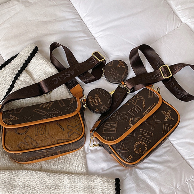 Túi Đeo Vai Hình Vuông Cỡ Nhỏ In Họa Tiết Phong Cách Cổ Điển Thời Trang Cho Nữ