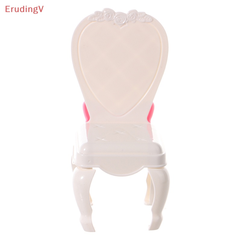 Mô Hình Ghế Thắt Nơ Màu Trắng Tỉ Lệ 1 / 6 Trang Trí Nhà Búp Bê