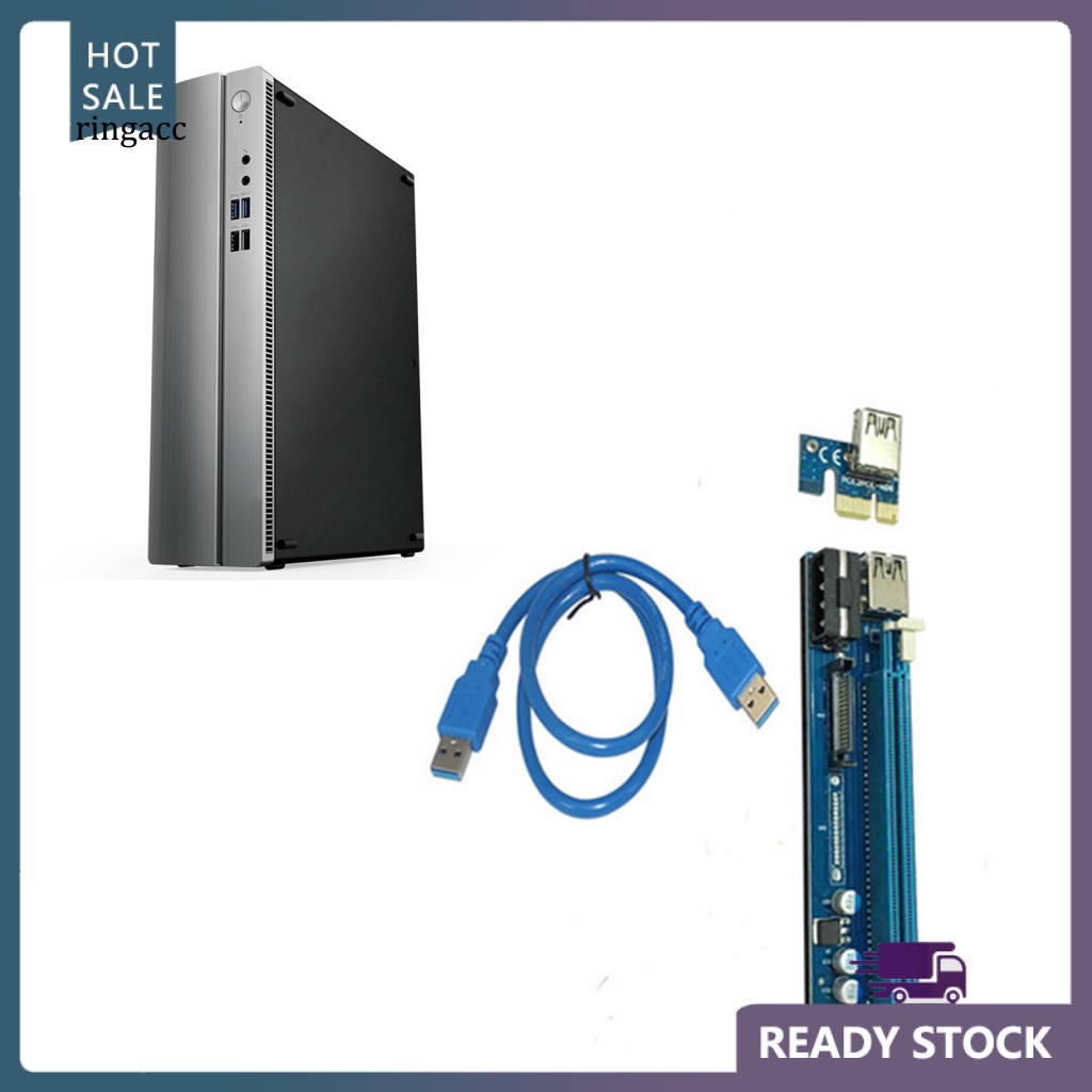 Cáp Chuyển Đổi PCI-E Express 1x Sang 16x RGA PE503 6Pin / 4Pin SATA Chống Mài Mòn