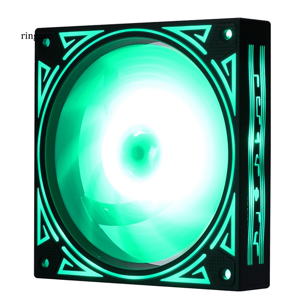 Quạt Tản Nhiệt 12cm Màu RGB Ánh Sáng Cao Tiện Dụng Cho Máy Tính / Văn Phòng