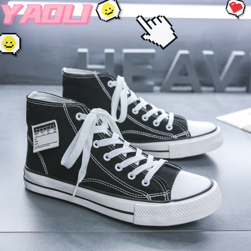 Giày Thể Thao canvas Cổ Cao Đế Dày Thời Trang Cho Nữ