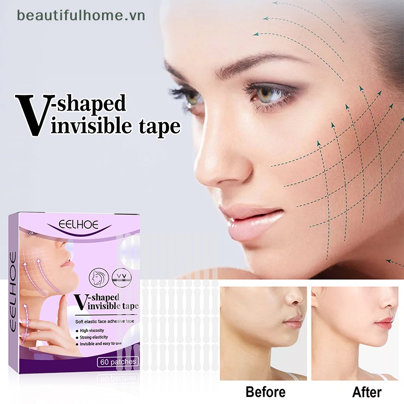 Bộ 60 Miếng Dán Tạo Khuôn Mặt Chữ V Vô Hình