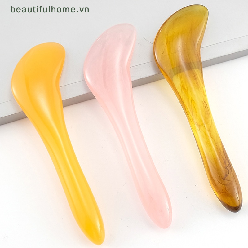1 Cây Đá Gua Sha Massage Mặt Bằng Nhựa Tự Nhiên