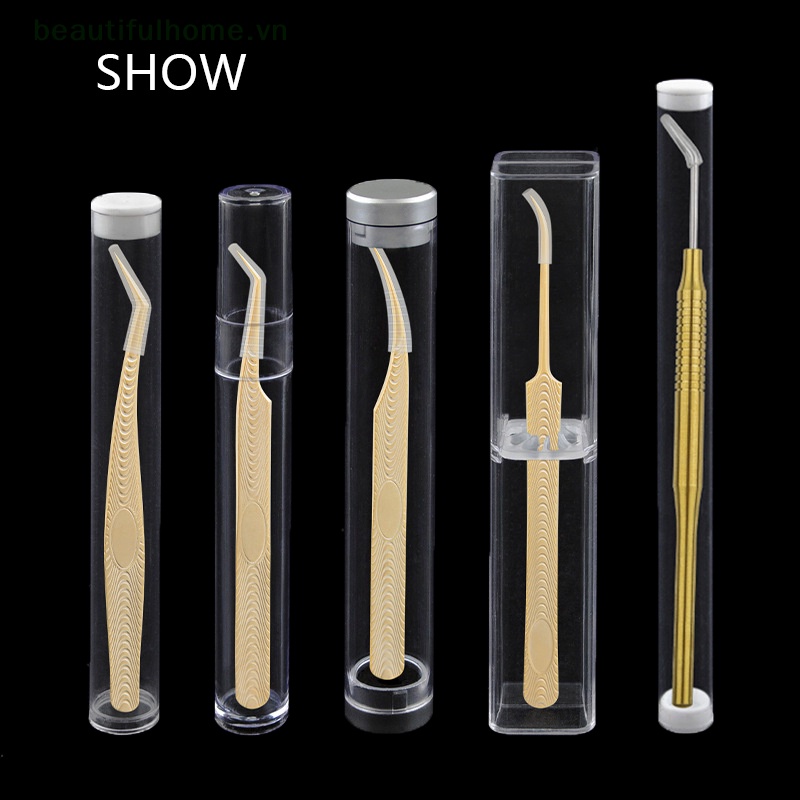 [Đẹphome] Grafg Hộp Đựng Nhíp Gắp Lông Mi Hình Trụ Vuông [beauty]