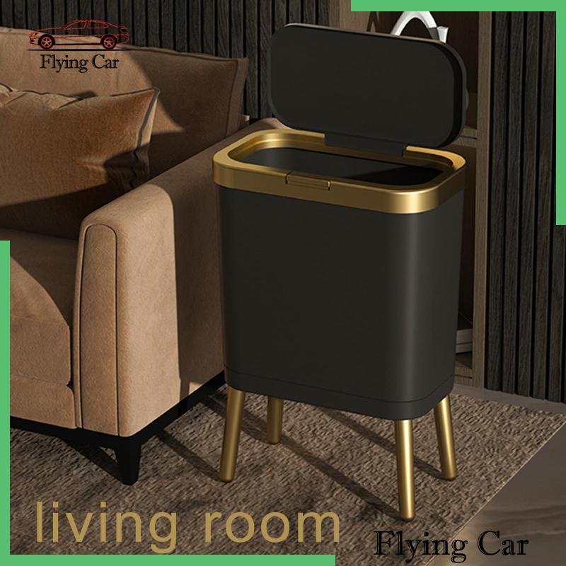 Thùng Rác 15L Có Nút Nhấn Tiện Dụng Cho Văn Phòng / Phòng Tắm / Ngoài Trời