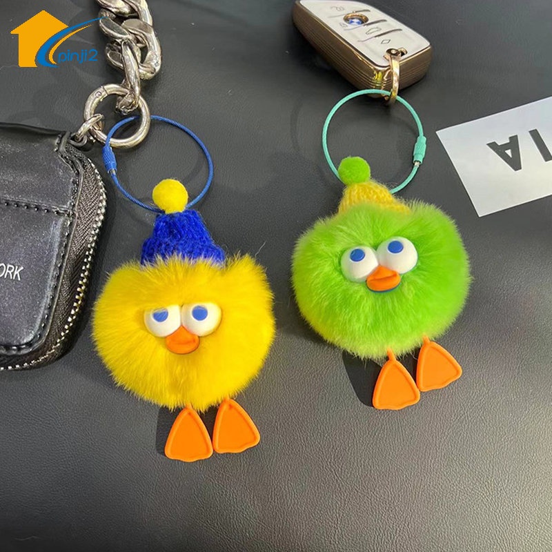 Móc Khóa Hình Búp Bê Hoạt Hình Bằng Lông Nhung Dễ Thương Xinh Xắn