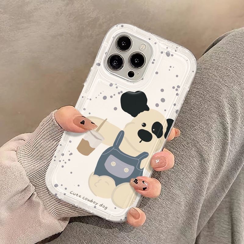 Ốp Điện Thoại Silicon TPU Mềm Chống Sốc In Hình Gấu Dễ Thương Cho IPhone 14 13 11 12 Pro XS Max X XR 7 + 8 Plus