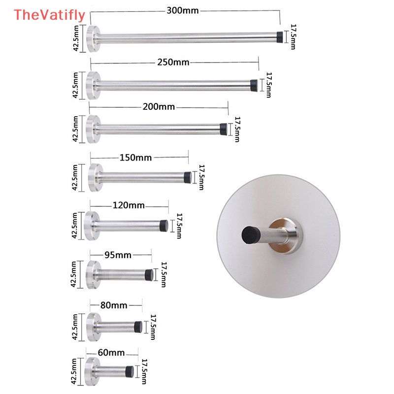 Giá Đỡ Chặn Cửa Nhà Tắm Bằng Cao Su Và Inox Chịu Được Sức Nặng Không Cần Khoan