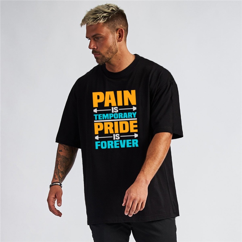 Áo Thun Tay Ngắn Dáng Rộng Thoáng Khí Thoải Mái In Họa Tiết Thời Trang Mùa Hè Cho Nam