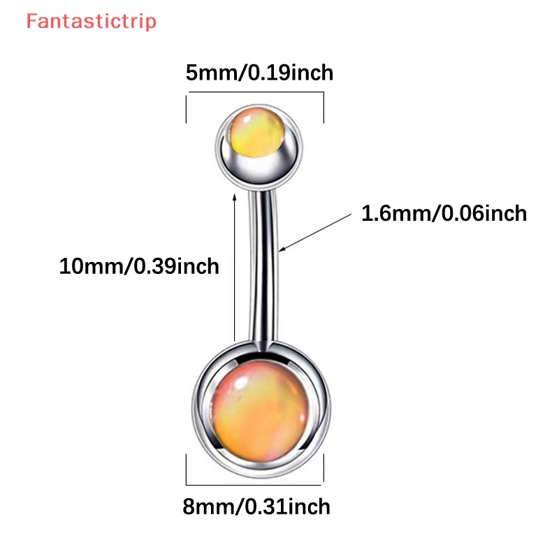 Khuyên Rốn Bằng Thép Không Gỉ Đính Đá Lấp Lánh Thời Trang Mới