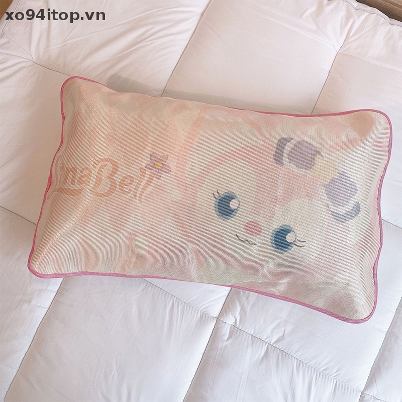 Xoitop Vỏ Gối Bằng Lụa Lạnh Thoáng Khí Thoải Mái Họa Tiết Hoạt Hình Kawaii Dành Cho Học