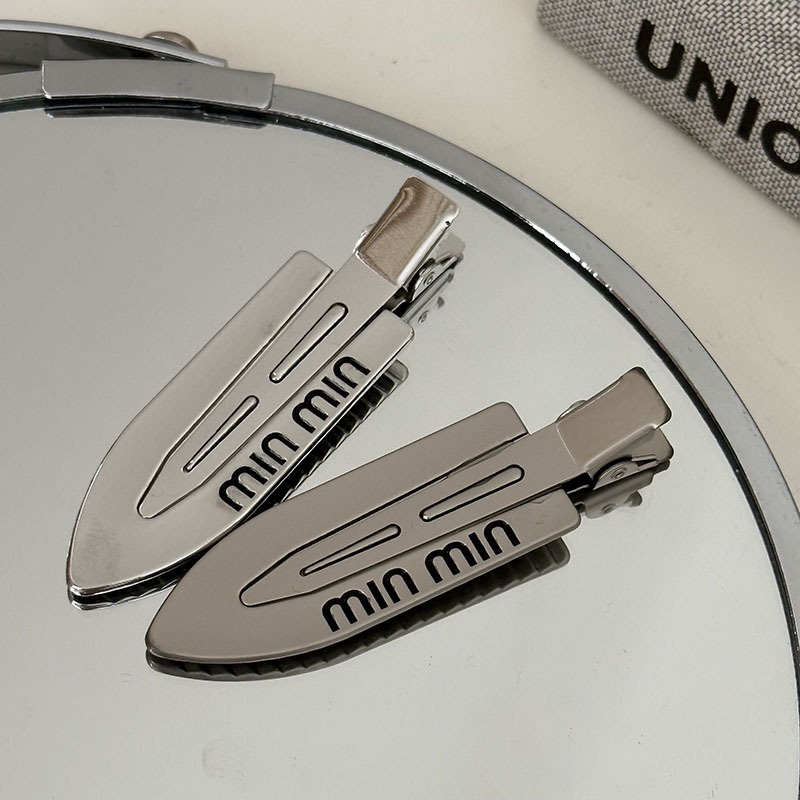 Kẹp Tóc Kim Loại Màu Bạc Thời Trang Cho Nữ