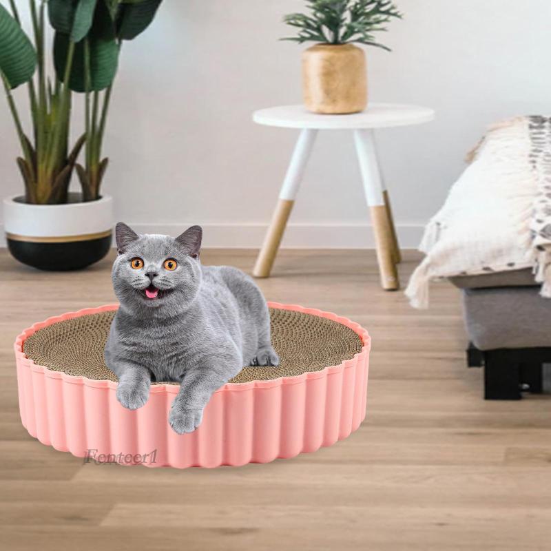 [Fenteer1] Tô Giấy Các Tông Màu Cho Mèo Cào Trong Nhà Ngăn Ngừa Hư Hại Đồ Nội Thất