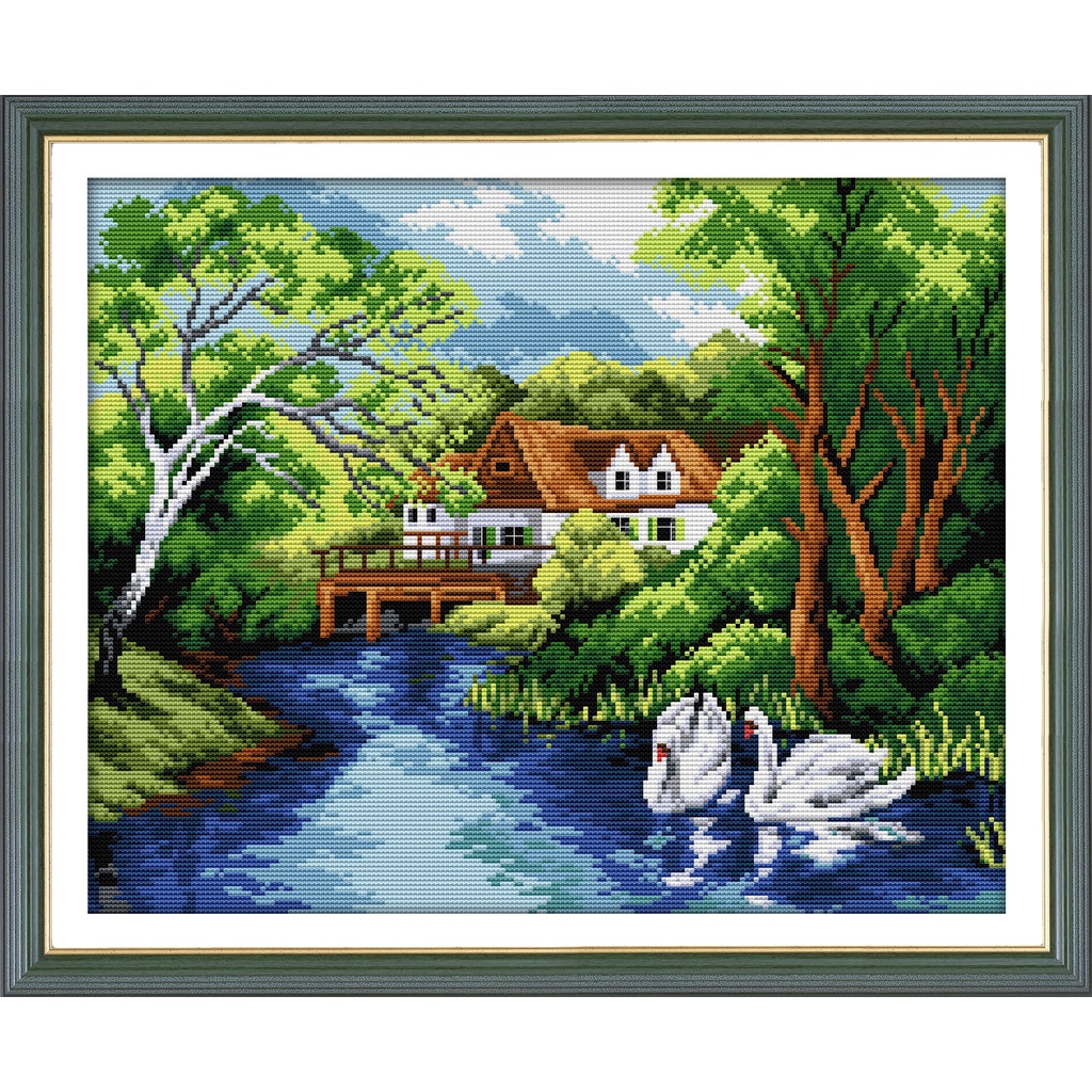 Joy Sunday Stamped Cross Stitch Ktis DMC Threads Trung Quốc Cross Stitch Set DIY Needlework Thêu Kit