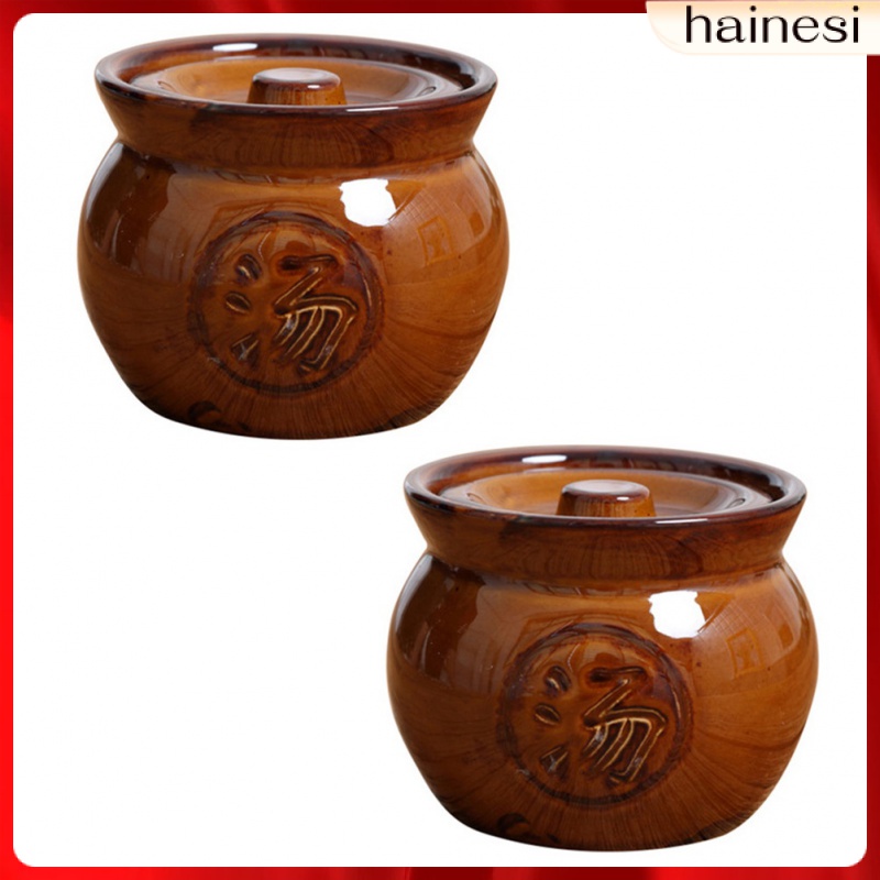 Set 2 Cốc Sứ Có Nắp Chống Thấm Nước Tiện Dụng Cho Nhà Bếp