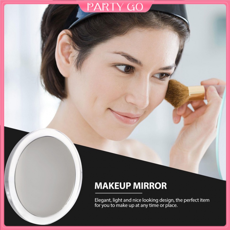 Gương Trang Điểm Một Mặt Có Giác Hút Và Đèn Dùng Đi Du Lịch Dành Cho Nữ