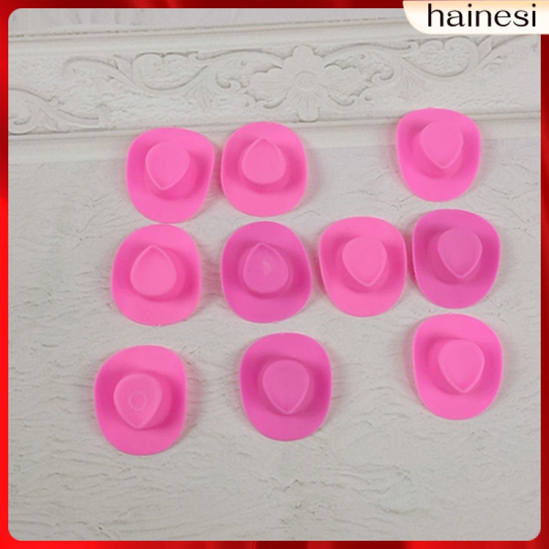 Set 40 Nón Cao Bồi Màu Trắng Đen Trang Trí Nhà Búp Bê