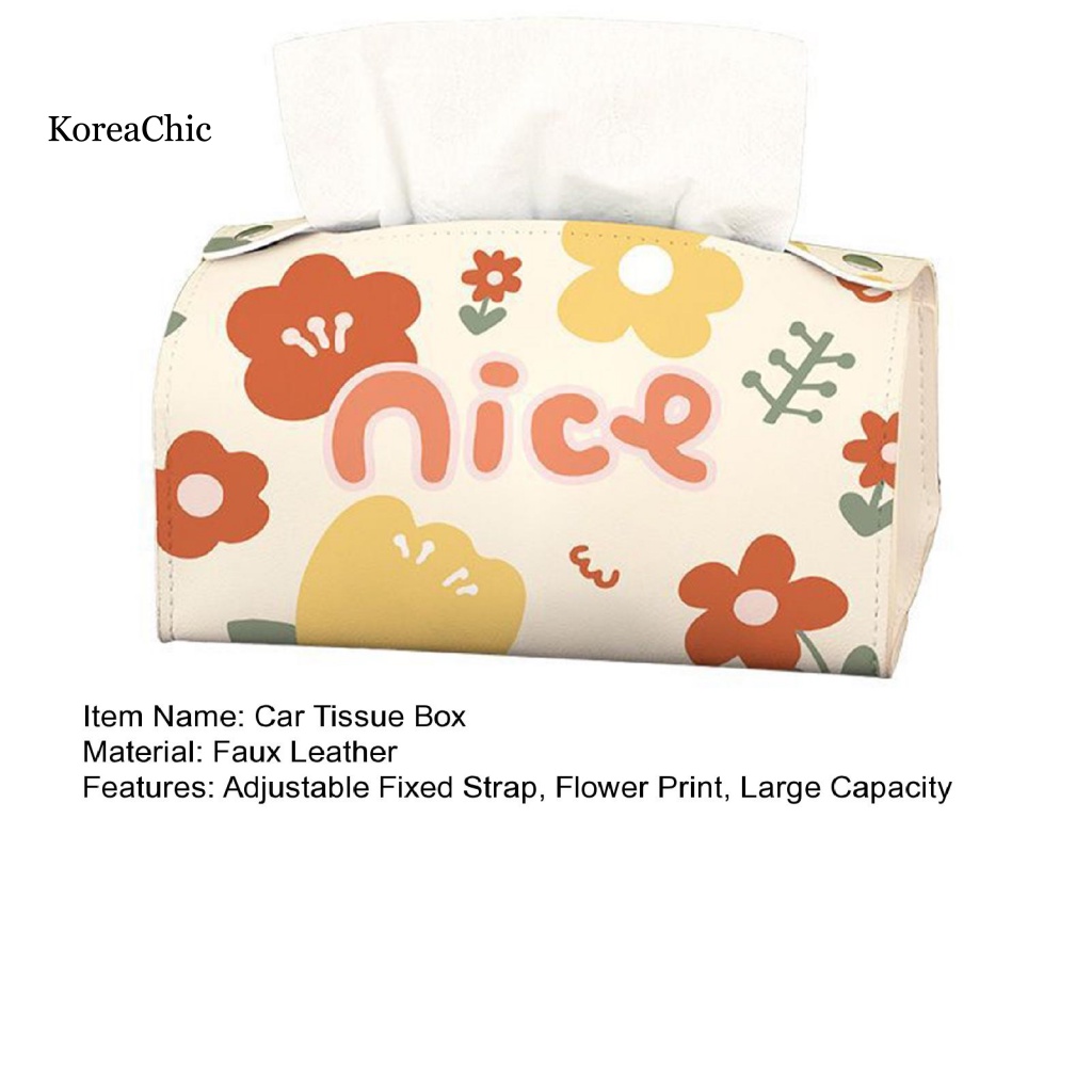 Hộp Giả Da Đựng Khăn Giấy Tiện Dụng Cho Xe Hơi