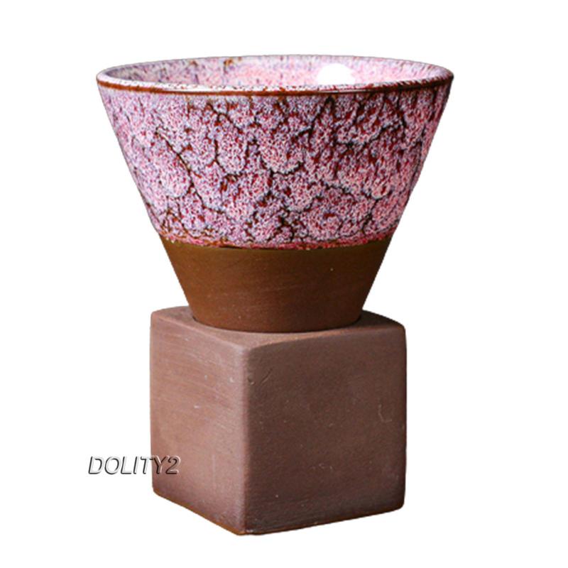 Bộ 2 Tách Uống Trà Bằng Sứ Họa Tiết Hoa Phong Cách Kung Fu Độc Đáo Trang Trí Nhà Hàng / Quán Cà