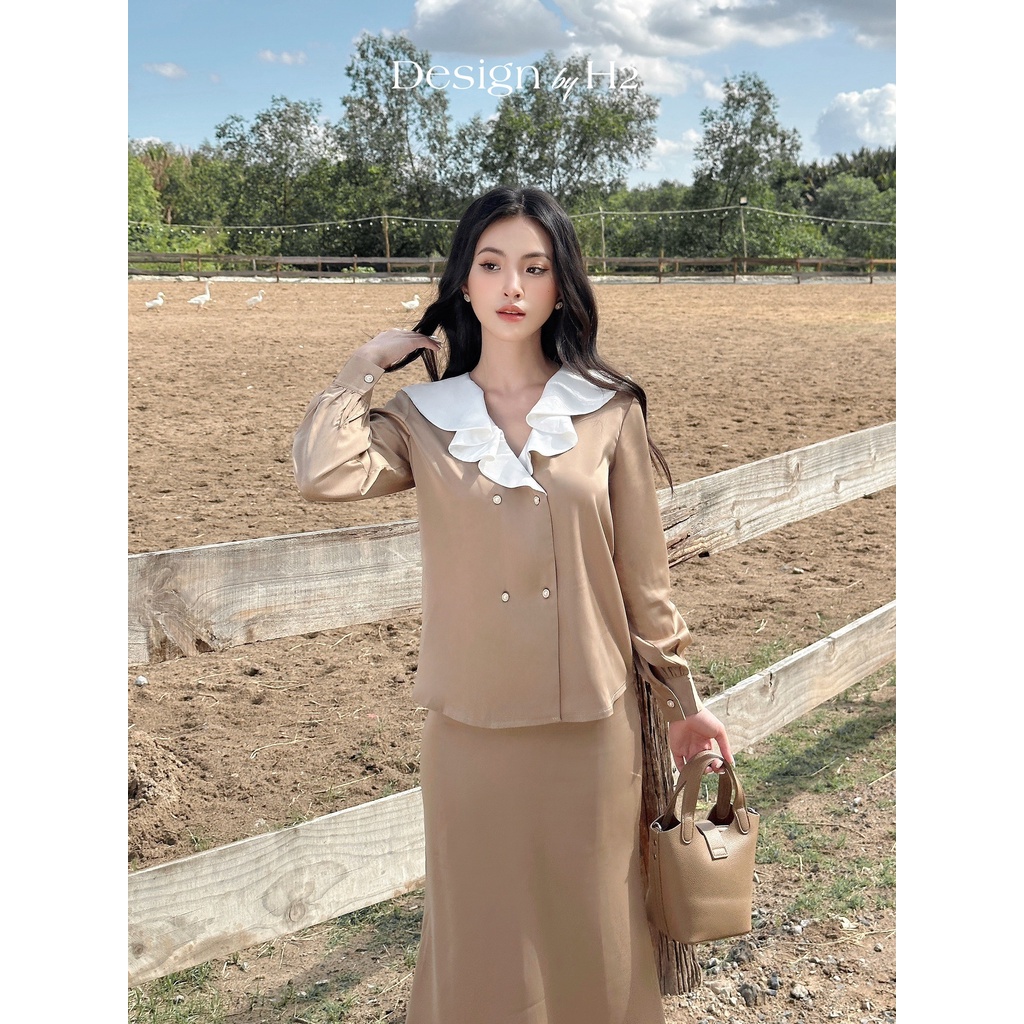 SÉT ÁO PHỐI + CHÂN VÁY  - KP04447