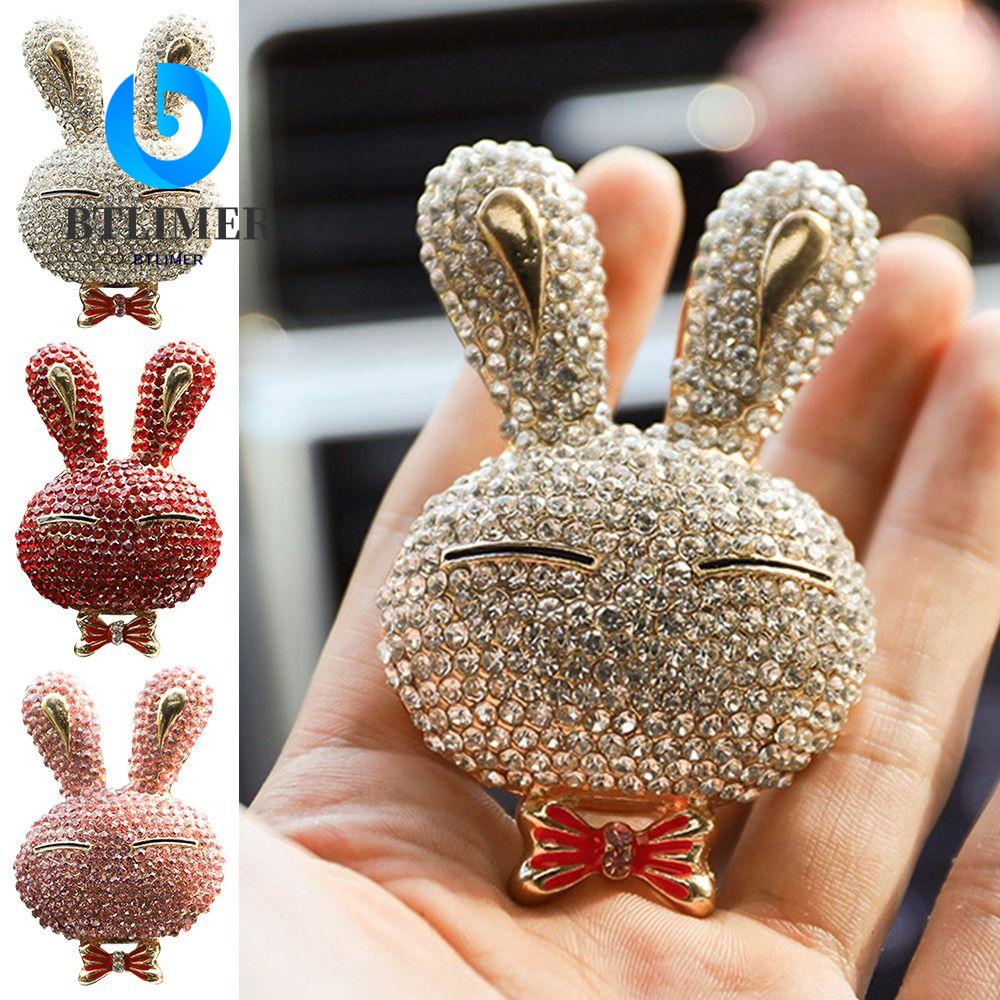 Btlimer Kẹp Khuếch Tán Hương Thơm Gắn Điều Hòa Xe Hơi Hình Thỏ Dễ Thương