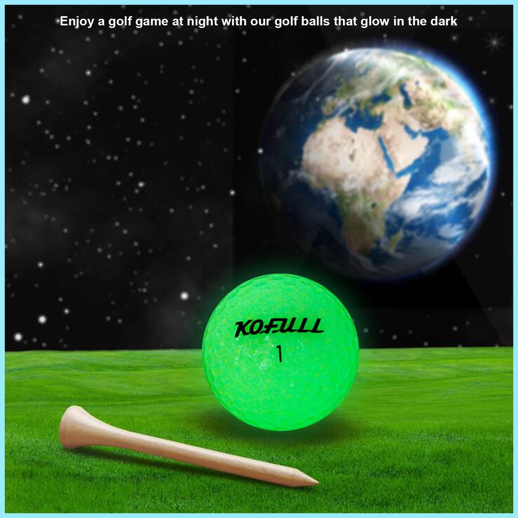 Bộ 6 Gậy Đánh Golf Màu Dạ Quang Siêu Sáng Lâu Trôi Có Thể Tái Sử Dụng