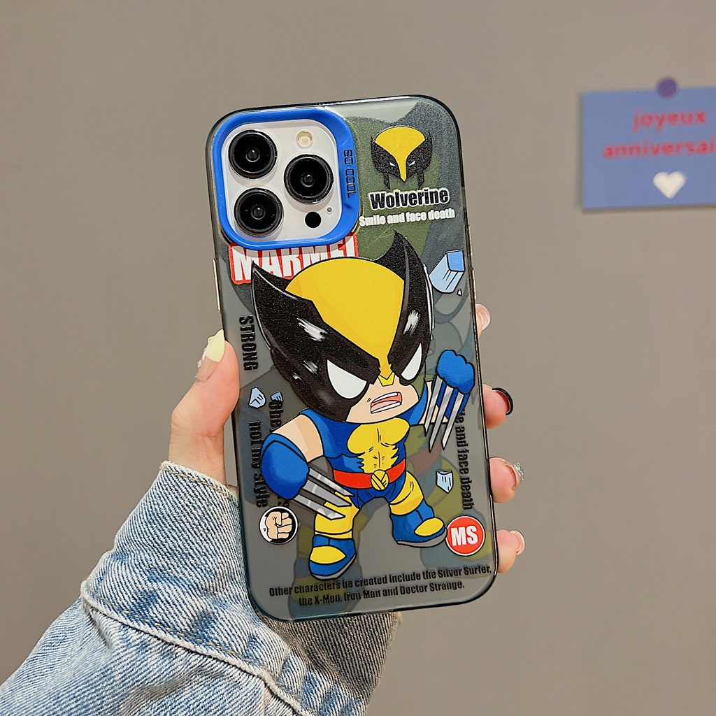 Ốp Điện Thoại TPU Dẻo Trong Suốt Họa Tiết Hoạt Hình Thiết Kế Hai Mặt Chống Rơi Cho iPhone 11 13 12 14 Pro Max