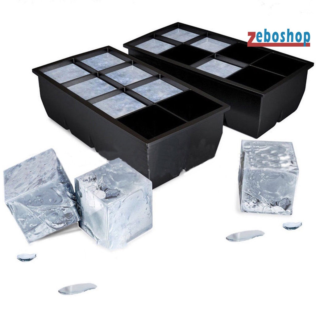 Khay Làm Đá 8 Ngăn Bằng Silicone Thân Thiện Với Môi Trường