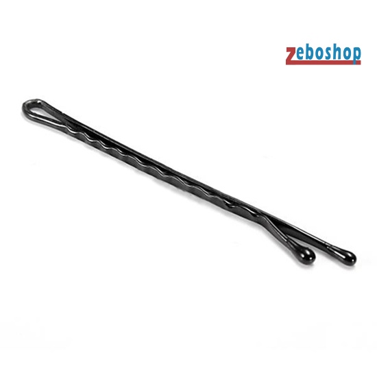 Set 60 Kẹp Tóc Kim Loại Màu Đen Gợn Sóng Tiện Lợi Dành Cho Salon Làm Tóc