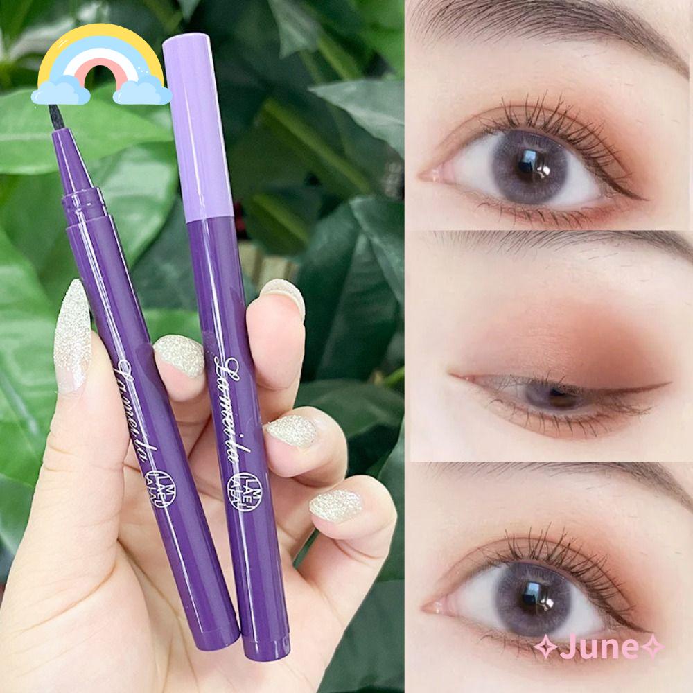 JUNE Bút Kẻ Mắt Dạng Lỏng Nhanh Khô Chống Thấm Nước Trang Điểm Cho Nữ