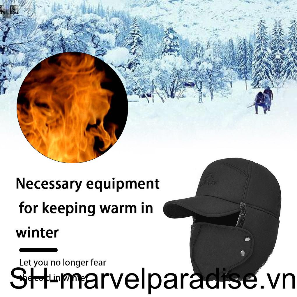 Mũ Trùm Mặt &amp; Mặt Nạ Che Tai Giữ Ấm Mùa Đông Cho Nam