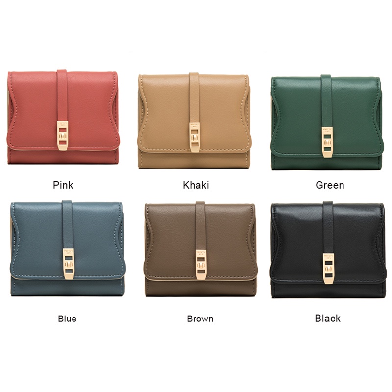 Ví Da Pu Mềm Nhỏ Xinh Thời Trang Cho Nữ