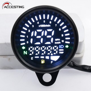 Đồng hồ đo tốc độ kỹ thuật số màn hình led lcd 12v cho xe máy
