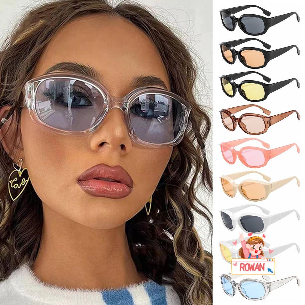 Kính Mát Gọng Oval Thời Trang Vintage Cho Nam Nữ