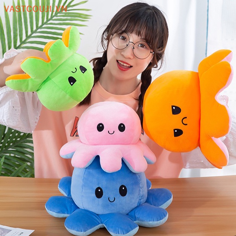 Tượng Bạch Tuộc Hai Mặt Dễ Thương Dùng Làm Quà Tặng Sinh Nhật