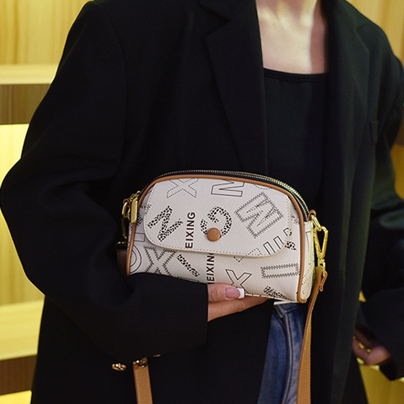 Túi Đeo Chéo mini In Họa Tiết Khối Màu Sắc Phong Cách Cổ Điển Thời Trang Cho Nữ