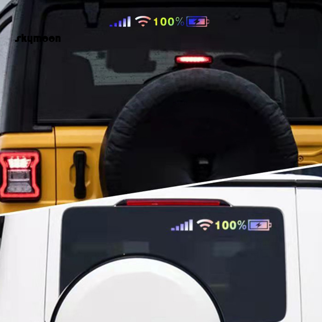 Set 2 Đề Can Dán Trang Trí Xe Hơi In Chữ Wi-Fi Chuyên Dụng