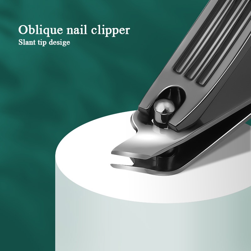 Bộ Dụng Cụ Chăm Sóc Móng Tay 12 Trong 1 Bằng Thép Không Gỉ Kèm Hộp Đựng Tiện Dụng Ốp