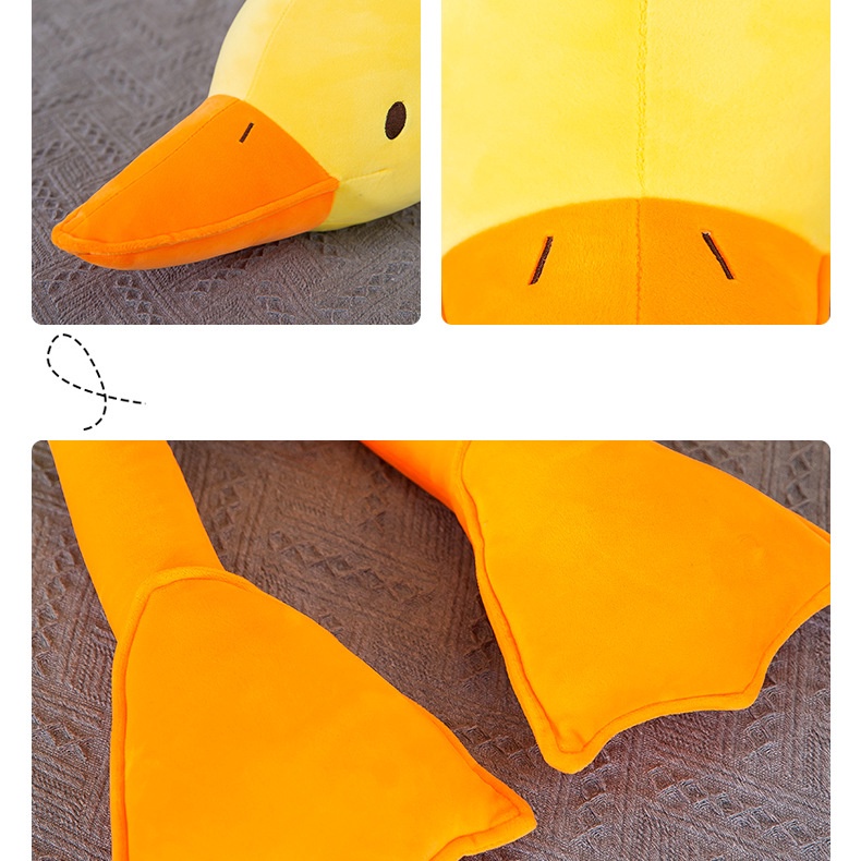 Thú Nhồi Bông Hình Chú Vịt Vàng Đang Ngủ Dễ Thương