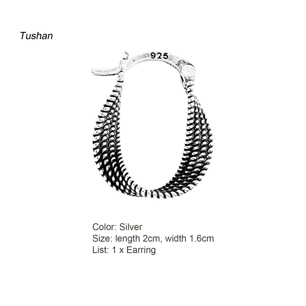 1 Bông Tai Mạ Xoắn Phong Cách Hàn Quốc Thời Trang Dự Tiệc Cưới Dành Cho Nữ