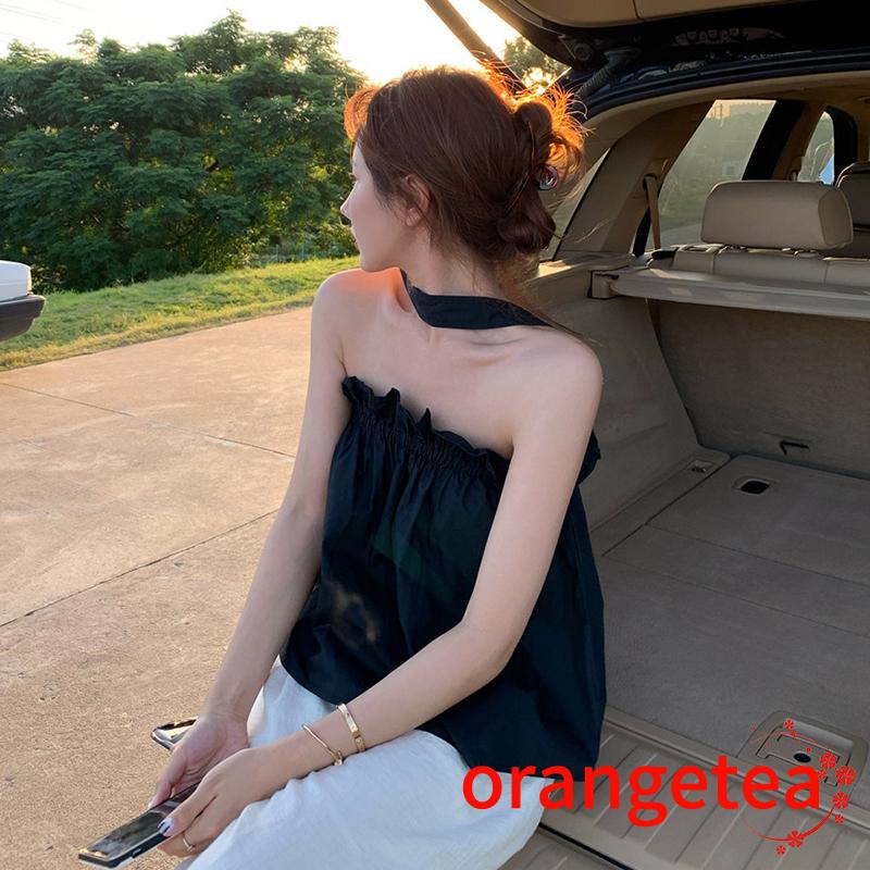 Áo Hai Dây Trễ Vai Màu Sắc Thời Trang Mùa Hè Cho Nữ